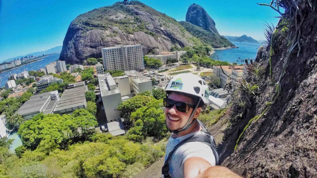 Aula de escalada para iniciantes Morro da Babilônia