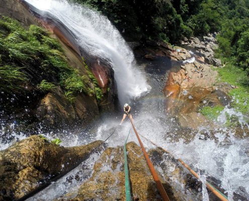 Rapel na Cachoeira Grande