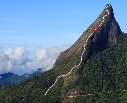 famous peaks of national park Serra dos Orgaos Brazil