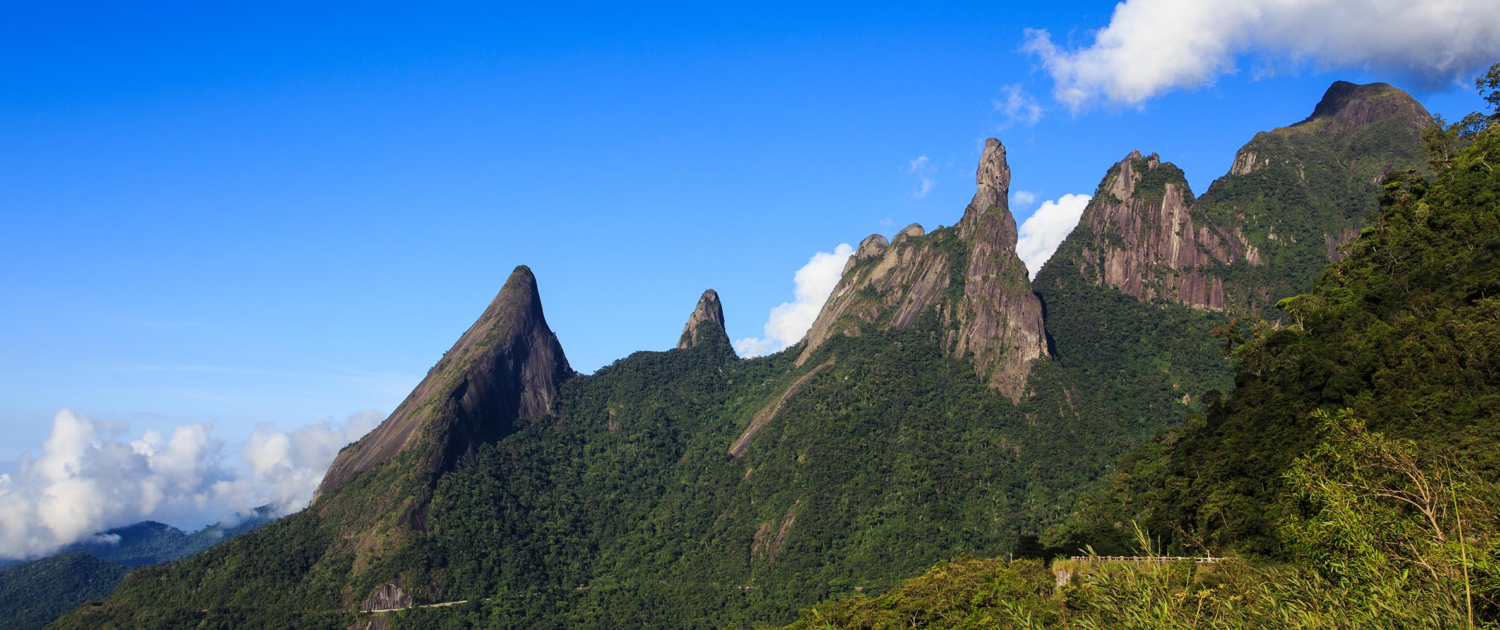 famous peaks of national park Serra dos Orgaos Brazil